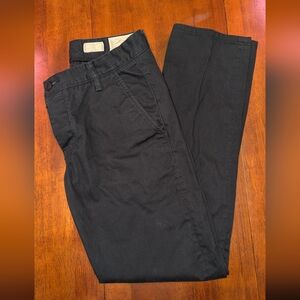 All Saints Men's Volt Navy Blue Chinos